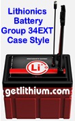 Lithionics Battery GT Series 12 Volt 75 Amp hour lithium-ion high performance lightweight battery module for RV, sailboats, yachts, marine, solar energy storage and more