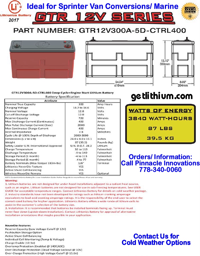 deep cycle and engine starting lithium-ion battery: light weight, super safe, powerful and compact lithium ion battery