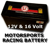 Lithionics Racing Series Lithium ion Batteries are far superior to lead-acid batteries