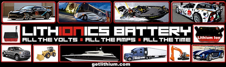 Lithium ion batteries for cars, trucks, motorcycles, snowmobiles, jetskis, buses, medical wheelchairs and more