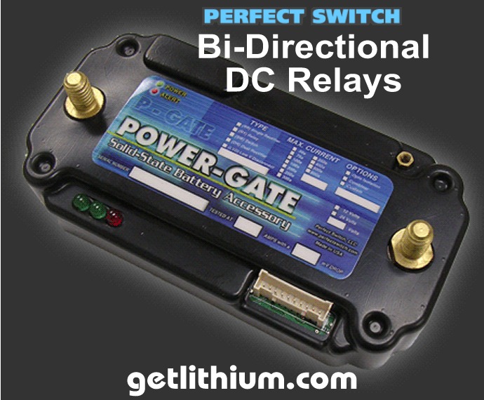 Perfect Switch Power-Gate solid state Bi-Directional DC Relays
