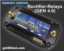 Perfect Switch Power-Gate single rectifier solid state battery isolators