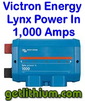 Victron Energy Lynx Power In 1,000 Amp capacity for recreational vehicles, yachts, sailboats, clean energy systems and solar power systems