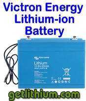 Victron Energy 12.8 Volt and 25.6 Volt lithium-ion batteries for recreational vehicles, yachts, sailboats, clean energy systems and solar power systems