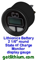 Click here for a larger image of the Lithionics State of Charge display gauge