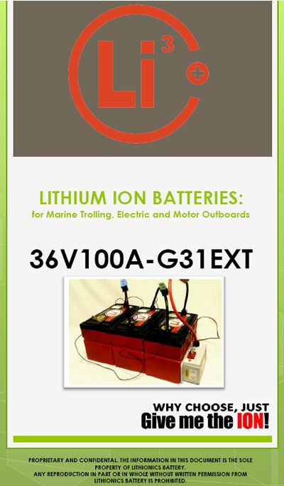 Lithionics Lithium ion Batteries are far superior to lead-acid batteries