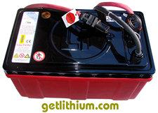 Lithium ion deep cycle and engine starting battery: GT 24 Volts with 300 Amp hours capacity