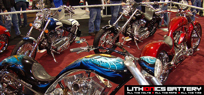 getlithium.com motorcycle photo gallery: the Lithionics lithium ion batteries are the safe, reliable choice for all types of recreational vehicles, sailboats and yachts as well as solar power systems