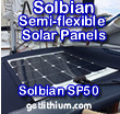 Solbian semi-flexible high output solar panels
