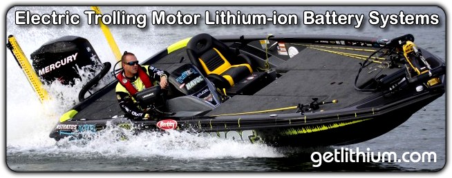 Lithium-ion batteries for fishing and electric motor trolling