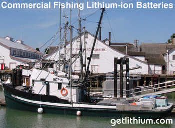 Lithium-ion marine batteries for yachts, sailboats, commercial ships and more. Photo: Steveston - Vancouver, BC
