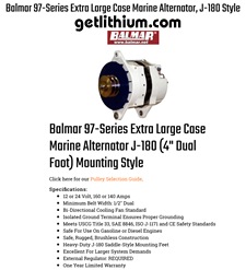 Click on the image for a larger 97 Series Balmar spec sheet