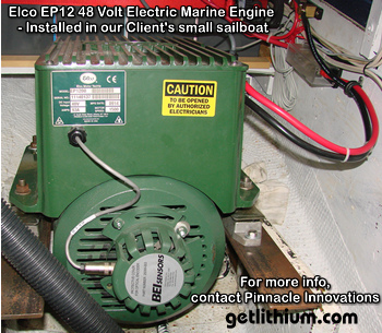 Click here for more Elco electric marine engine photos..