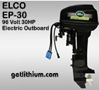 Click here for the Elco EP-20 high efficiency electric outboard marine propulsion motor