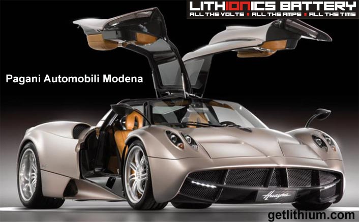Guinness World Record for the world's strongest engine cranking battery in the Pagani Supercar