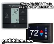 Micro-Air EasyTouch electronic thermostat control for RV and marine air conditioners - Model 354C-Black