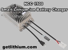 Click on the image for details of the NCC 1500 12 or 24 Volt DC lithium-ion battery smart charger