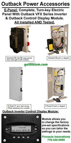 Click here for a larger OutBack Power E-panel image...