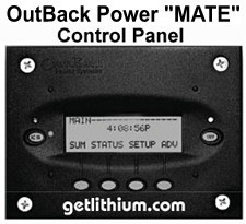 OutBack Power "MATE" display control panel