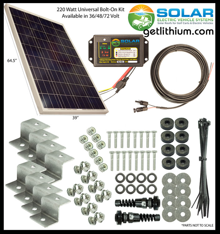 Click here for a larger image of this mobile LSV/ RV solar panel system