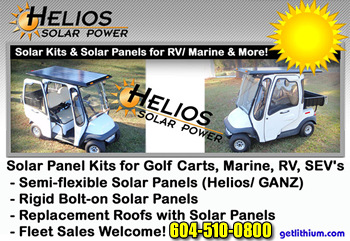 Click here for Solar Power Systems for RV, Yachts, Sailboats and Electric Golf Carts and Electric Low Speed Vehicles (LSV)