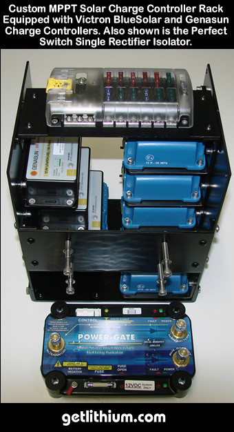Click on the solar charge controller rack for a larger image