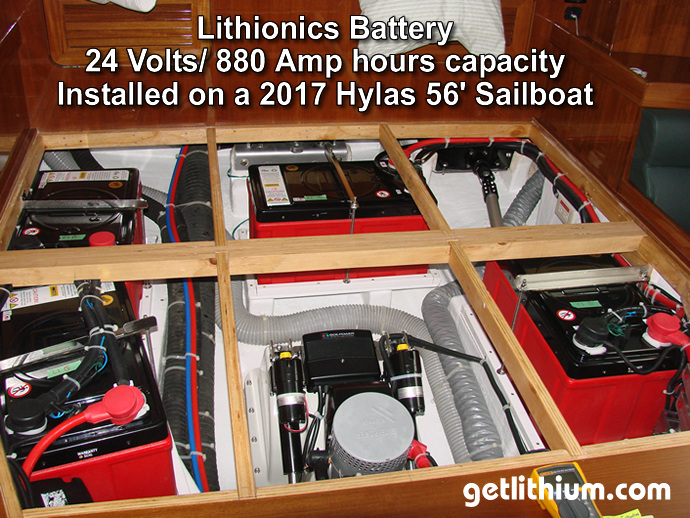 Pinnacle Innovations installation photos of 2017 Hylas 56 foot sailboat