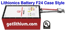 Lithium ion deep cycle and engine starting battery: GT 24 Volts with 300 Amp hours capacity