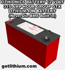 Click here for details on this 12 Volt Lithionics lithium-ion high performance battery for recreational vehicles, solar and more