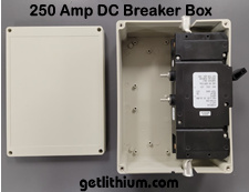 Click on the image for a larger picture of the 250 Amp BMS controlled DC circuit breaker
