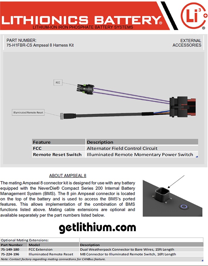 Lithionics GTX 315 Amp hour high capacity deep cycle and engine starting lithium-ion battery: light weight, super safe, powerful and compact lithium ion battery