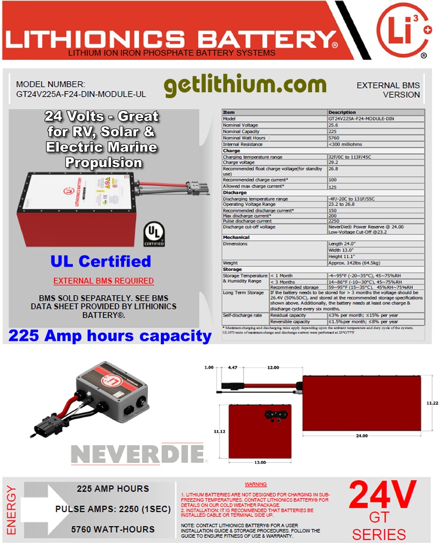 Lithionics 320 (Upgraded From 315) Lithium Battery Upgrade — Pagosa Supply  Co