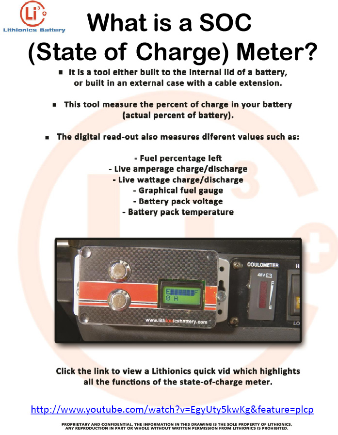 Lithium ion vehicle battery info sheet