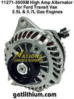 Nations high output alternator for Ford Transit vans - click for larger image