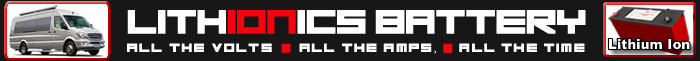 Lightweight, high performance Lithionics lithium ion batteries for recreational vehicles, marine, yachts, solar power and more 