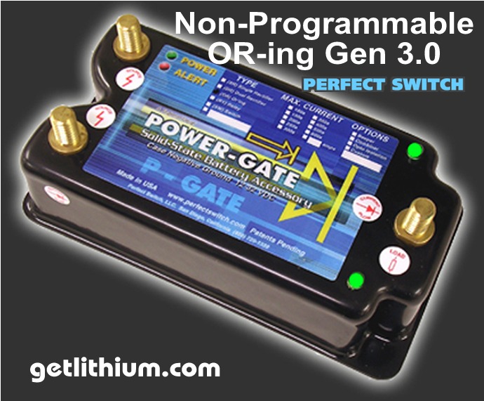 Perfect Switch POWER-GATE Non-programmable OR'ing Diode system - Generation 3.0