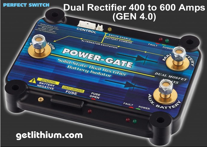 Perfect Switch Power-Gate dual rectifier solid state battery isolators - Generation 4.0 high Amperage