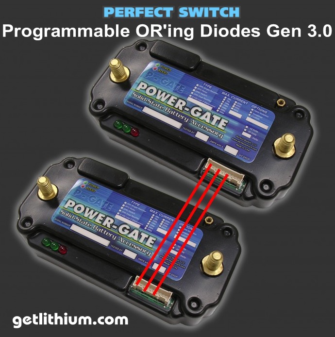 Perfect Switch Power-Gate solid state Programmable OR'ing Diode battery isolators - Generation 3.0