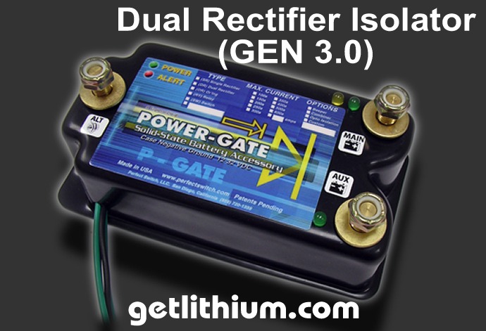 Perfect Switch Power-Gate dual rectifier solid state battery isolators