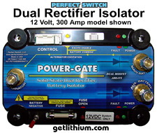 Perfect Switch Power-Gate dual rectifier solid state battery isolators