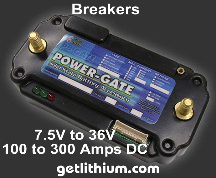 Perfect Switch Power-Gate breakers for marine, RV and industrial battery applications