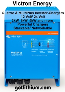 Victron Energy Quattro and Multiplus powerful inverter-chargers for RV, Marine and off-grid