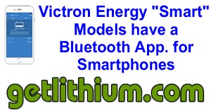 Victron Energy Smart lithium-ion batteries also come with a Bluetooth battery monitor system App for your Smartphone