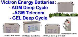 Victron Energy AGM Deep Cycle, Telecom and GEL Deep Cycle Batteries for RV, Marine and Clean Energy System Storage