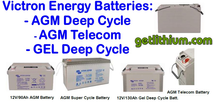 Victron Energy AGM Deep Cycle, Telecom and GEL Deep Cycle Batteries for RV, Marine and Clean Energy System Storage