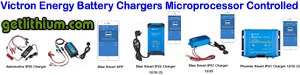 Victron Energy Automotive and Blue Smart Battery Chargers Microprocessor Controlled for all types of RV and marine battery systems