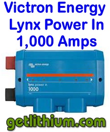 Victron Energy Lynx Power In 1,000 Amp capacity for recreational vehicles, yachts, sailboats, clean energy systems and solar power systems