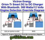 Click here for a larger image of the Victron Orion-Tr  DC to DC Smart Charger Engine Detect Override Connection Diagram