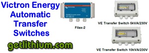 Victron Energy Filax-2 Automatic Transfer Switches for 120VAC and 230VAC electrical systems