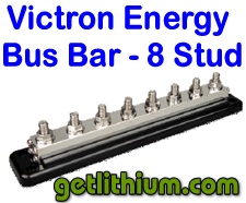 Victron Energy 250 Amp capacity bus bar for recreational vehicles, yachts, sailboats, clean energy systems and solar power systems